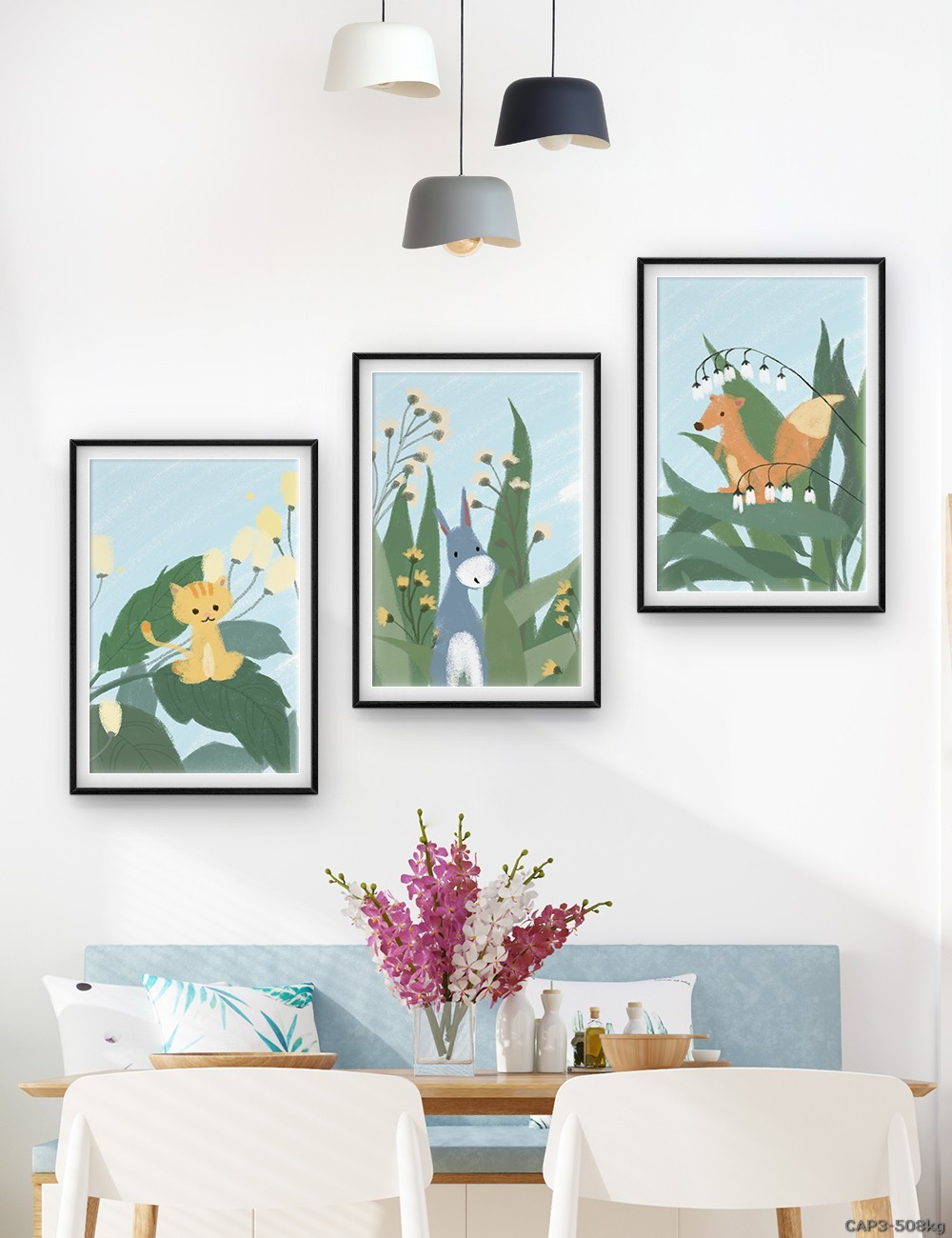 Động vật - tranh vẽ dễ thương CAP3-508kg